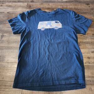 North Face Blue Tshirt with van and Big Foot Size M 2415